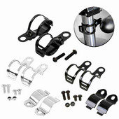 1 pár univerzálnych držiakov smerových svetiel pre motocykle pre upevnenie predného tlmiča nárazov vozidla, držiak smerových svetiel