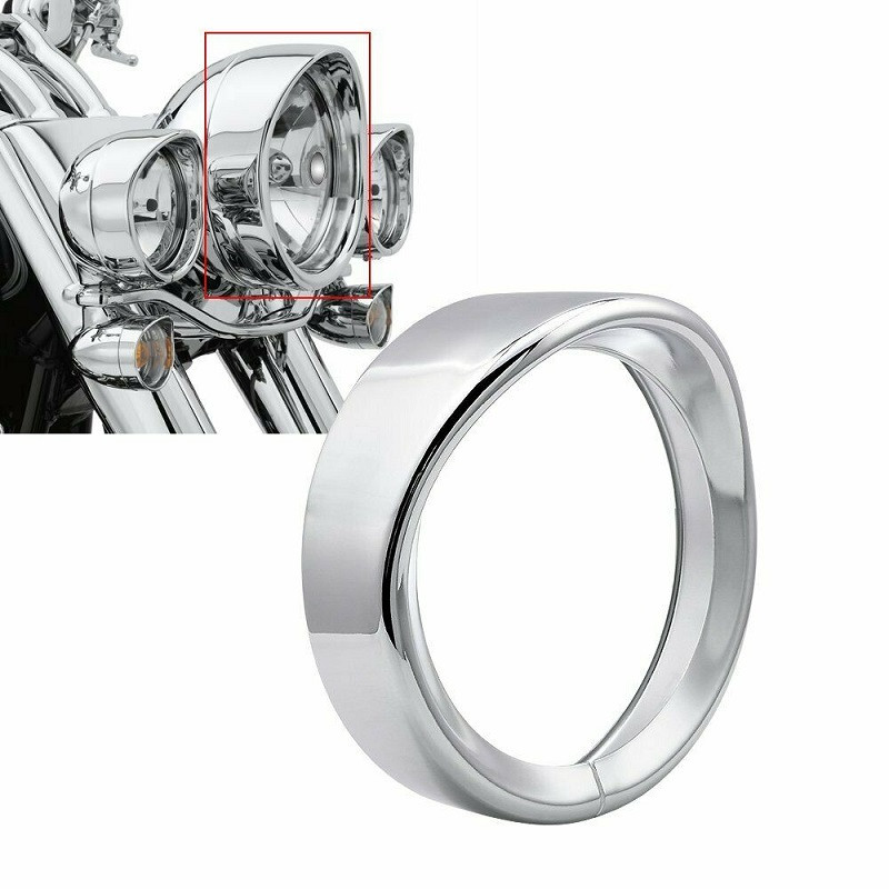 7-palcový chrómový ozdobný krúžok svetlometu, ozdobný kryt svetlometu pre motocykle, príslušenstvo pre Harley Touring Street Glide 1983-2013