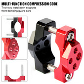 Spona na reflektor motocykla, držiak stentu, svorka na nárazník, hliníková zliatina, zdvíhacia tyč riadidiel, diely pre motocykle 32 mm/42 mm/54 mm