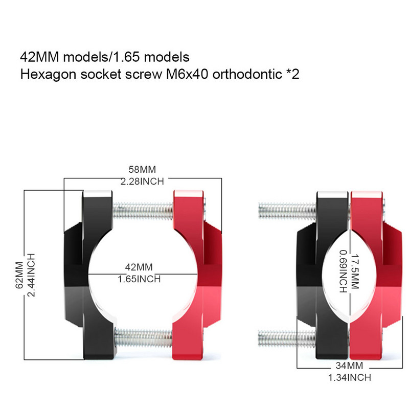 Spona na reflektor motocykla, držiak stentu, svorka na nárazník, hliníková zliatina, zdvíhacia tyč riadidiel, diely pre motocykle 32 mm/42 mm/54 mm