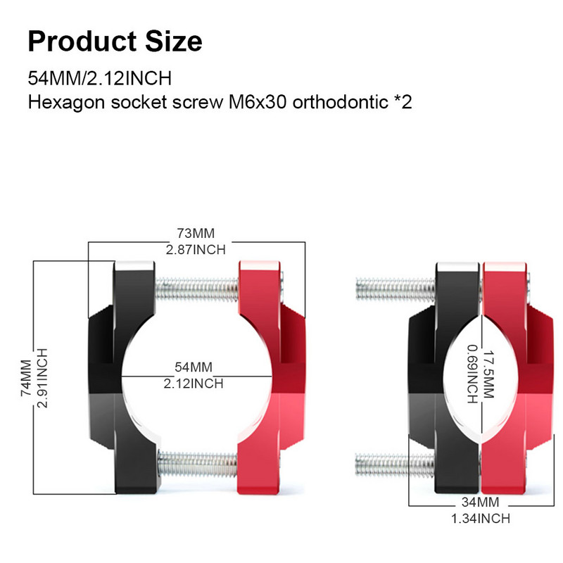 Spona na reflektor motocykla, držiak stentu, svorka na nárazník, hliníková zliatina, zdvíhacia tyč riadidiel, diely pre motocykle 32 mm/42 mm/54 mm
