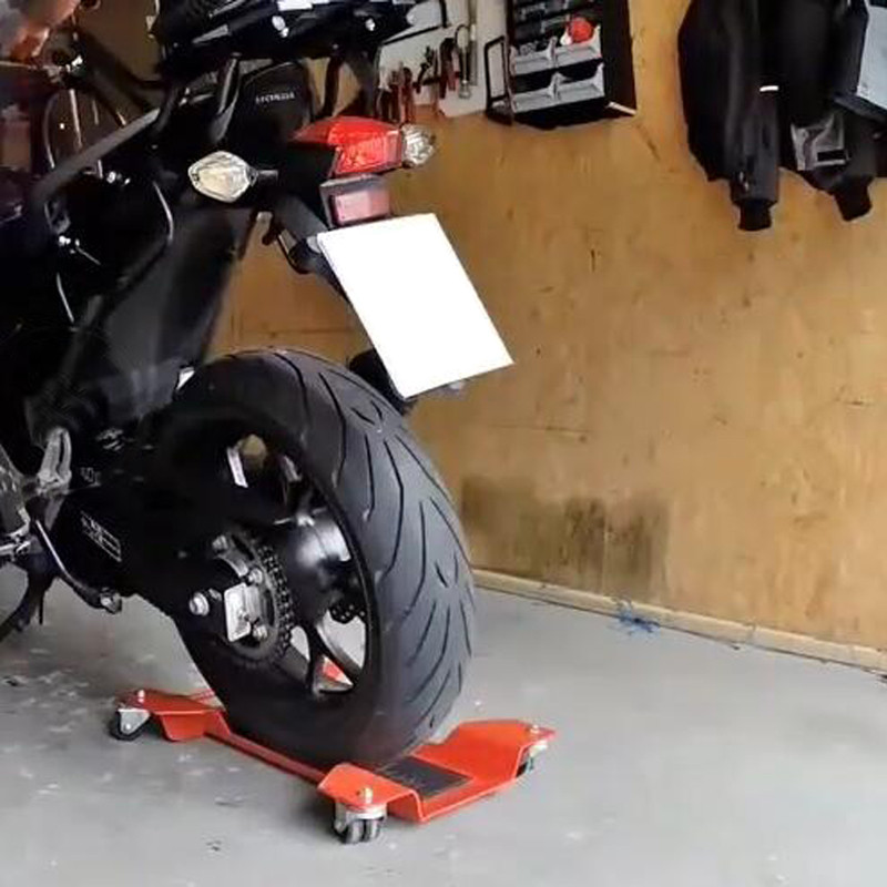 Mover de reparare a motocicletei, placă de oțel, instrument pentru rulmenți în mișcare, roată universală pentru mișcare, sarcină maximă 400 kg, HZYEYO, T-042