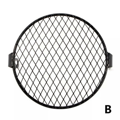 Protector universal pentru faruri vintage pentru motociclete de 7 inchi. Capac pentru lămpi cu lumină pentru grătar, abajur din plasă metalică modificată