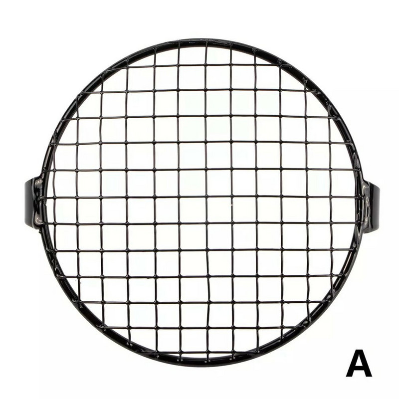 Protector universal pentru faruri vintage pentru motociclete de 7 inchi. Capac pentru lămpi cu lumină pentru grătar, abajur din plasă metalică modificată