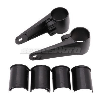 Univerzálny držiak svetlometov na motocykel 35 mm - 41 mm, nastavovač vidlicových uší, držiak svorky pre Chopper Bobber Cafe Racer