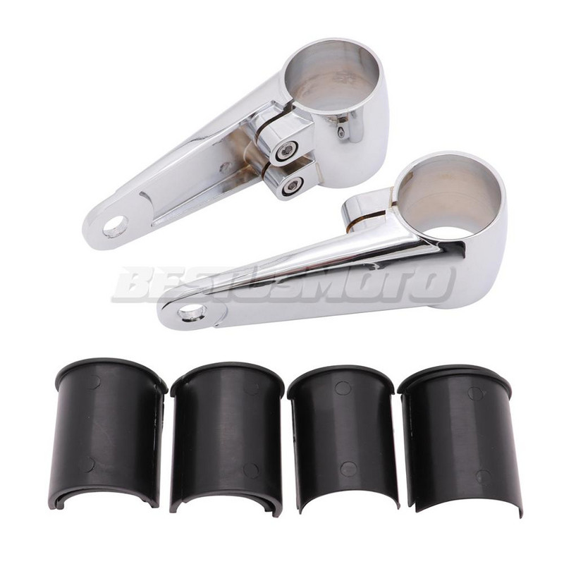 Univerzálny držiak svetlometov na motocykel 35 mm - 41 mm, nastavovač vidlicových uší, držiak svorky pre Chopper Bobber Cafe Racer