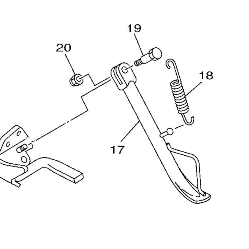 Motocyklový stojan, bočné obloženie, držiaky, sada konzol s pružinovou skrutkou, vintage pre Yamaha YBR125 YBR 125 125cc
