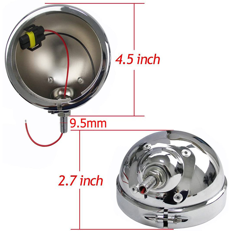 4,5-инчова кофа за монтажен пръстен на скобата на корпуса за 4,5-инчова спомагателна точкова минаваща светлина за мъгла Electra Glide