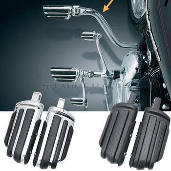 Гумена поставка за крака за мъжки мотоциклет Подова дъска за Harley Iron XL 883 1200 Street 750 500 Touring Custom Dyna Softail