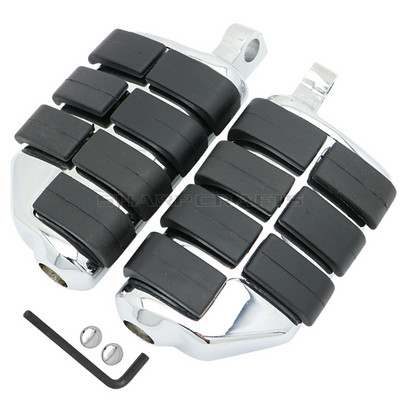 Motocyklové gumené opierky nôh s mužským držiakom, podlahová doska pre Harley Iron XL 883 1200 Street 750 500 Touring Custom Dyna Softail