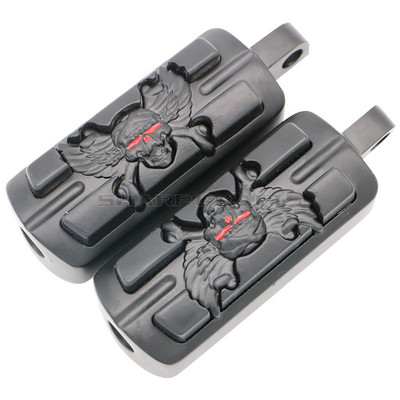 Motocyklové gumené opierky nôh s mužským držiakom, podlahová doska pre Harley Iron XL 883 1200 Street 750 500 Touring Custom Dyna Softail