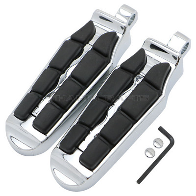 Motocyklové gumené opierky nôh s mužským držiakom, podlahová doska pre Harley Iron XL 883 1200 Street 750 500 Touring Custom Dyna Softail