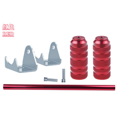 1 készlet univerzális motorkerékpár alumínium ötvözet láb Pedálrúd Dirt Bike robogóhoz Moped Go Kart ATV Egyenes csöves pedál