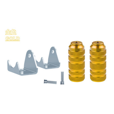 1 készlet univerzális motorkerékpár alumínium ötvözet láb Pedálrúd Dirt Bike robogóhoz Moped Go Kart ATV Egyenes csöves pedál