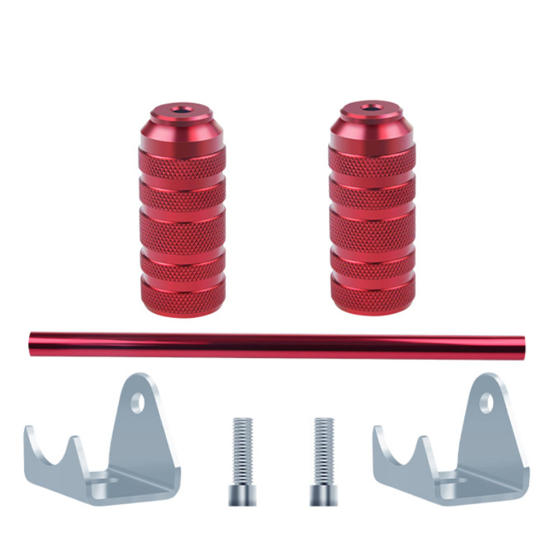 1 készlet univerzális motorkerékpár alumínium ötvözet láb Pedálrúd Dirt Bike robogóhoz Moped Go Kart ATV Egyenes csöves pedál