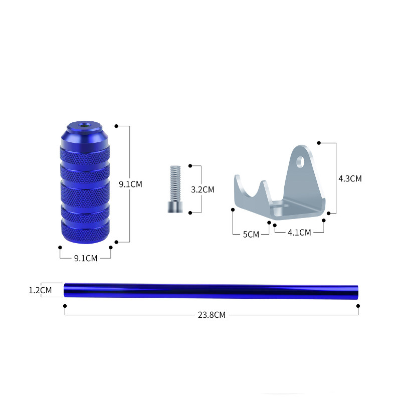 1 készlet univerzális motorkerékpár alumínium ötvözet láb Pedálrúd Dirt Bike robogóhoz Moped Go Kart ATV Egyenes csöves pedál