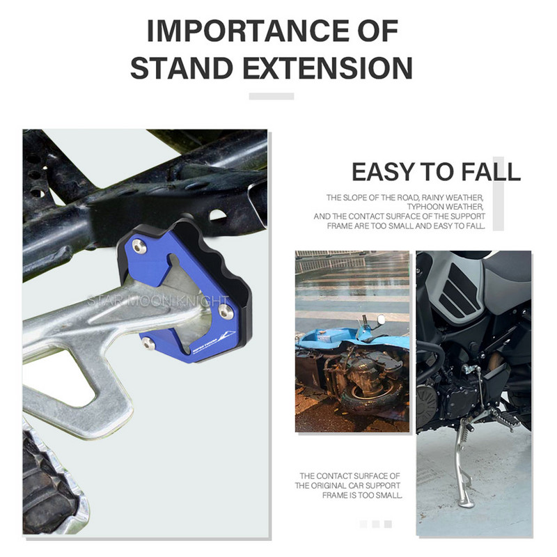 Placă de mărire a suportului lateral pentru motociclete pentru Yamaha XTZ XT 1200 Z ZE Super Tenere XT1200Z XT1200ZE 2014-2020 Pad de extensie pentru suport