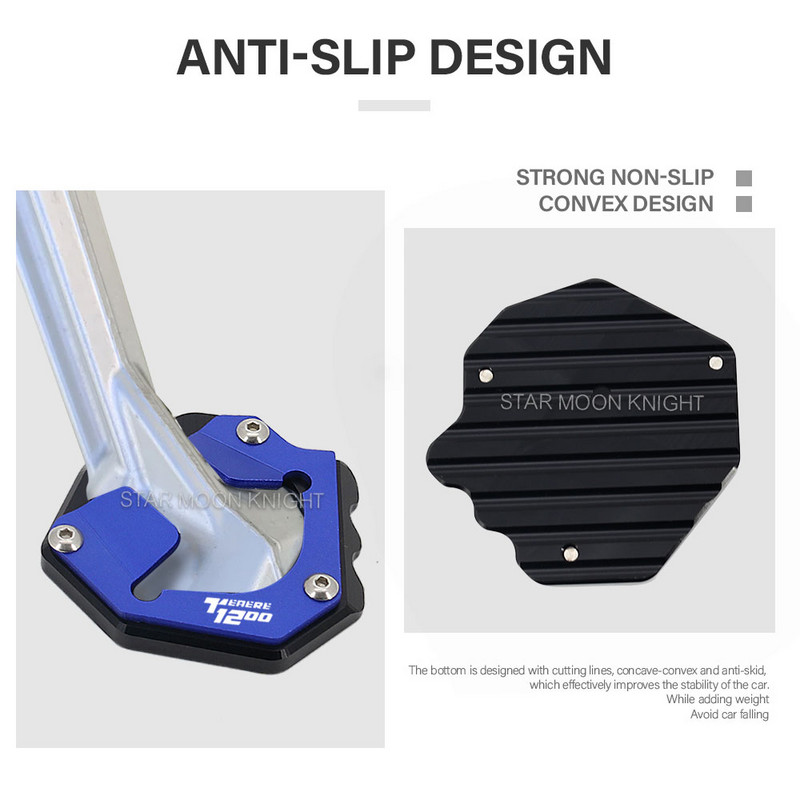 Placă de mărire a suportului lateral pentru motociclete pentru Yamaha XTZ XT 1200 Z ZE Super Tenere XT1200Z XT1200ZE 2014-2020 Pad de extensie pentru suport