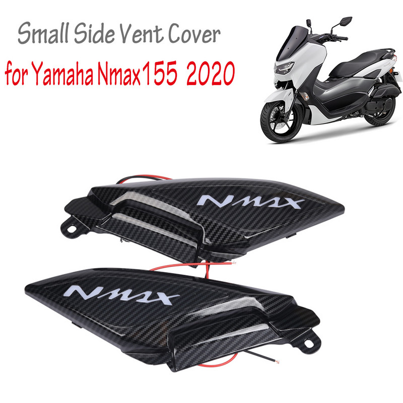 Motociklo galinis mažas šoninis dangtelis su lengvu dekoratyviniu dangteliu, anglies pluoštu, skirtas Yamaha Nmax155 Nmax 155 125 NMAX125 2020 2021 m.