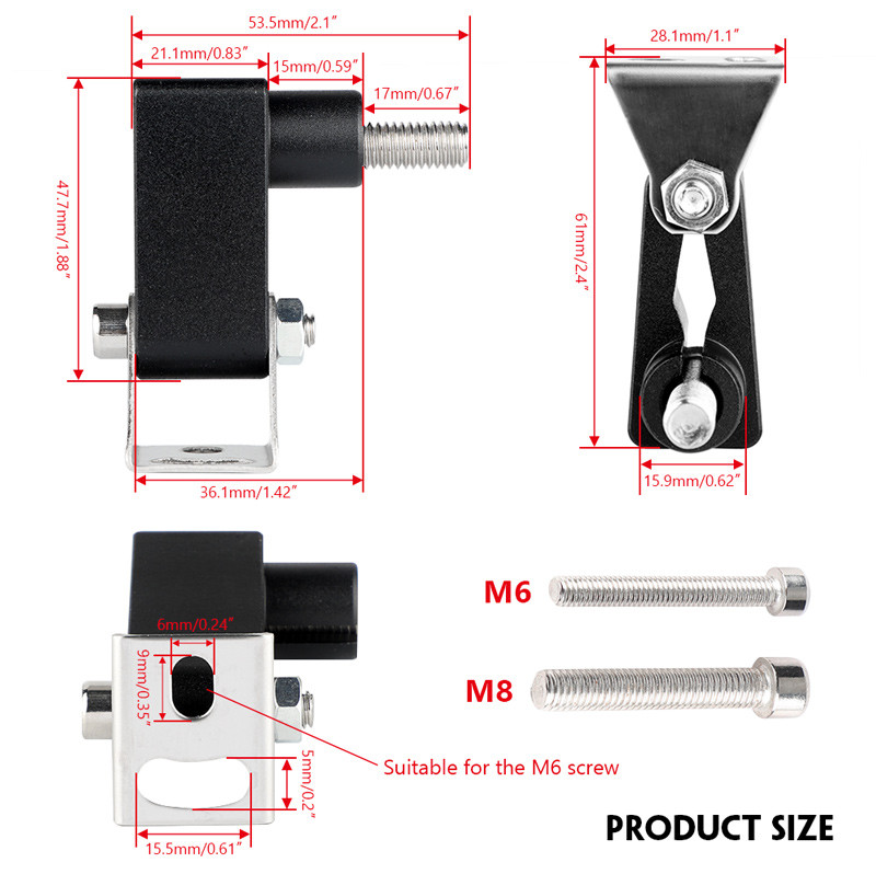 Motorkerékpár alsó villára szerelhető reflektortartó lámpatartó Led munkalámpa tartókonzol Ködlámpa spotlámpák oszloptartó talp