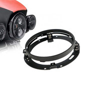 Suport de montare negru/cromat de 7 inchi, inel de acoperire pentru faruri cu LED rotunde de 7 inchi, accesorii pentru motociclete auto