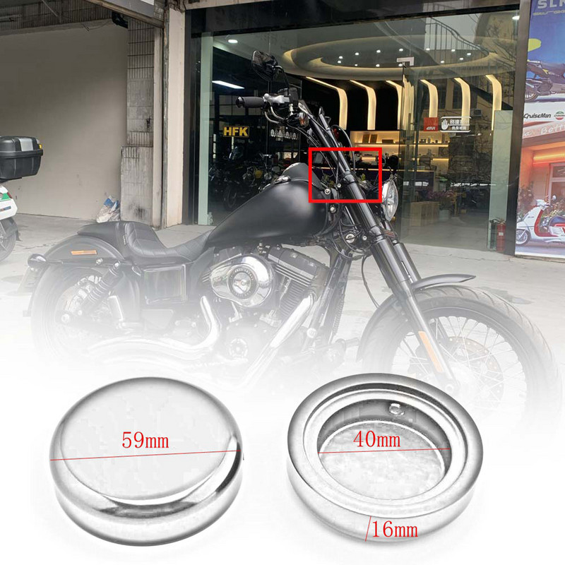 CHROMOVÉ/ČIERNEJ HORNEJ VIDLICE PRE HARLEY SOFTAIL STREET BOB Breakout FXSB FXBB