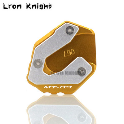 A YAMAHA MT-09 MT 09 MT09 Tracer XSR900 XSR 900 motorkerékpárhoz CNC kitámasztó láb oldalsó állvány hosszabbító párna tartólemeze nagyítás