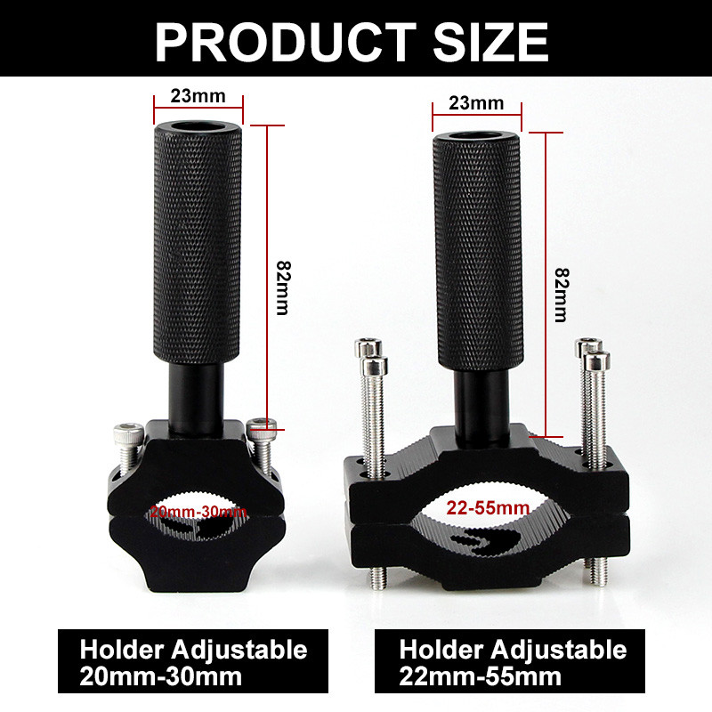 30 mm 55 mm držiak predlžovacej tyče pre motocykel, reflektor, terénny vonkajší pevný držiak lampy, predĺženie osvetlenia, držiak rukoväte vidlice