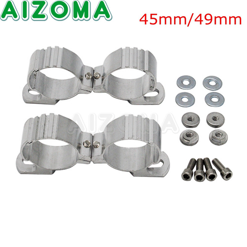 1 sada motocyklových štvrťových svetlometov, čelné sklo 35-50 mm, 45 mm, 49 mm, uchytenie vidlice pre Harley Sportster XL 883 1200 Dyna