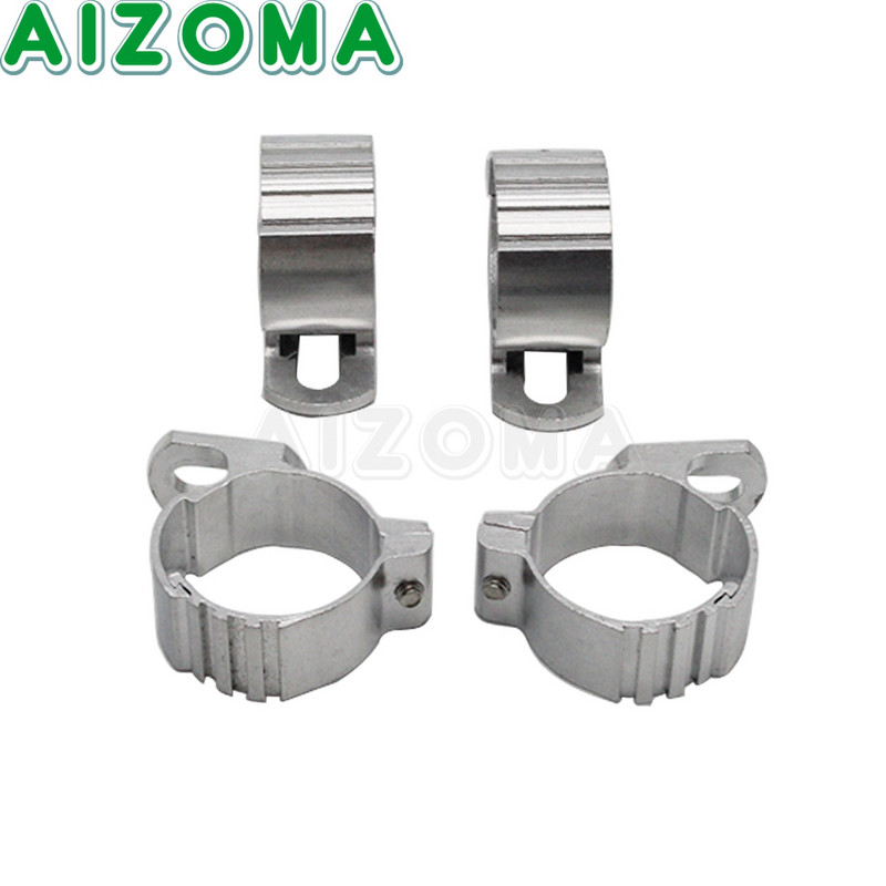 1 sada motocyklových štvrťových svetlometov, čelné sklo 35-50 mm, 45 mm, 49 mm, uchytenie vidlice pre Harley Sportster XL 883 1200 Dyna