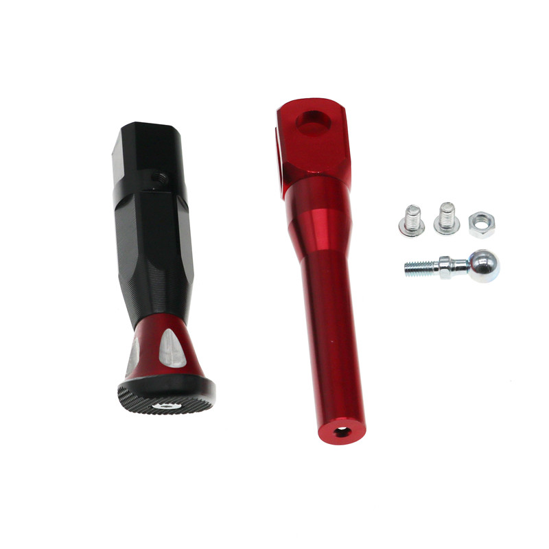 MoFlyeer motorkerékpár állítható magasságú, 21-25 cm-es támasztóállványok Motoros roller módosított lábtartó CNC alumínium ötvözet oldalsó állvány