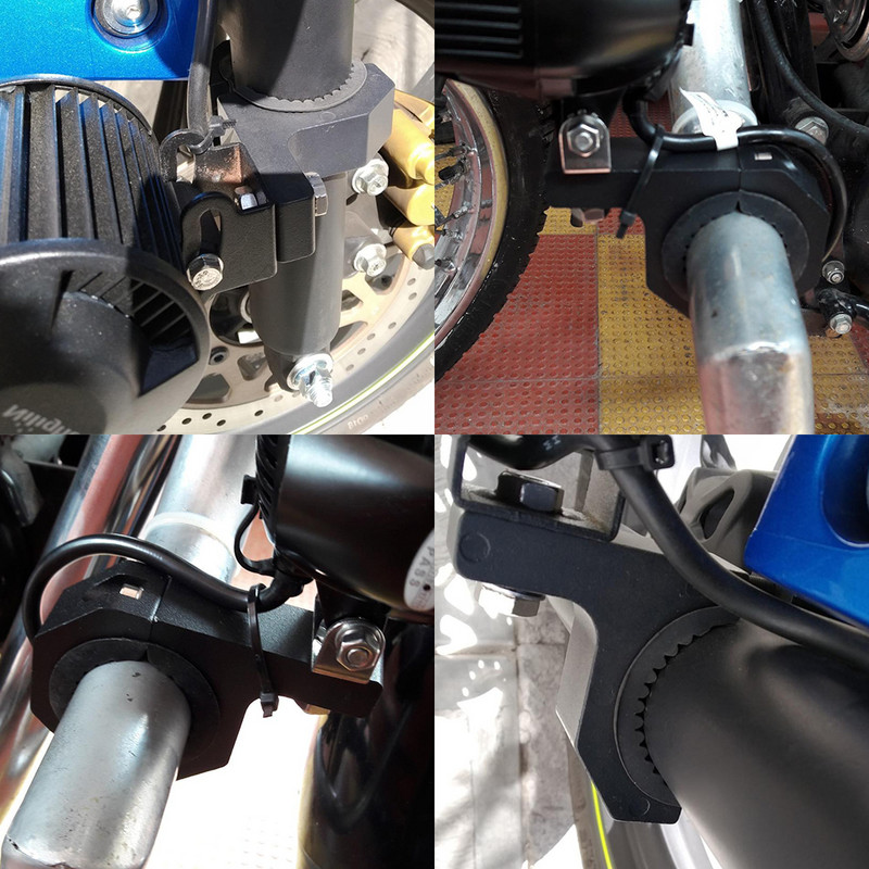 Ново за Honda за Kawasaki Z750 Z800 за YAMAHA MT09 MT10 R1 мотоциклет Скоби за LED фарове Скоби Комплект за монтиране на скоби за тръби