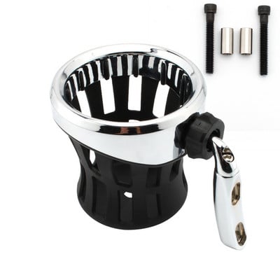 Motorkerékpár kormányra szerelhető italpohár vezető Italpohártartó Harley Road King Electra Glide Sportster Dyna Softail 1996-UP