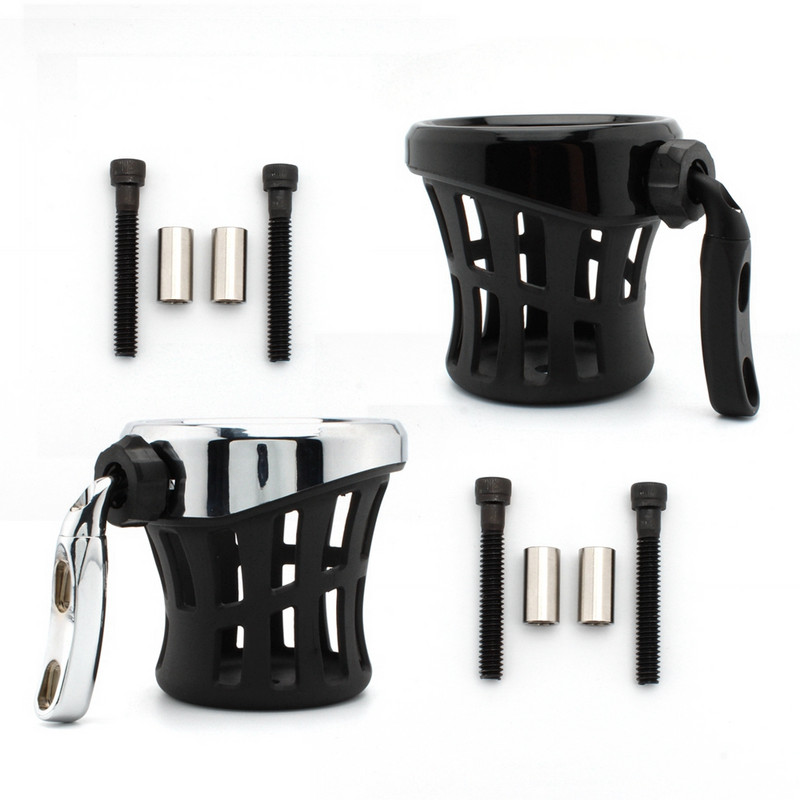 Motorkerékpár kormányra szerelhető italpohár vezető Italpohártartó Harley Road King Electra Glide Sportster Dyna Softail 1996-UP