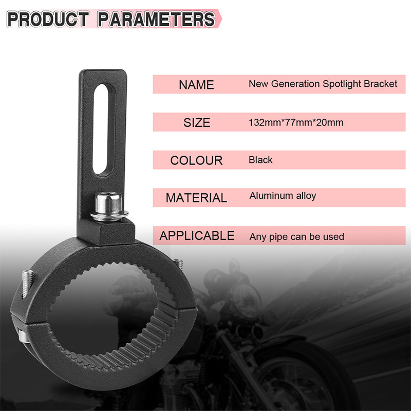 Suport clemă faruri pentru motociclete 42 mm-54 mm Tub lampă furcă CNC Mâner pentru motociclete Suport pentru bara de protecție Suport de montare reglabil