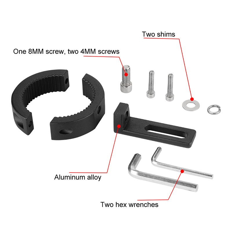 Suport clemă faruri pentru motociclete 42 mm-54 mm Tub lampă furcă CNC Mâner pentru motociclete Suport pentru bara de protecție Suport de montare reglabil