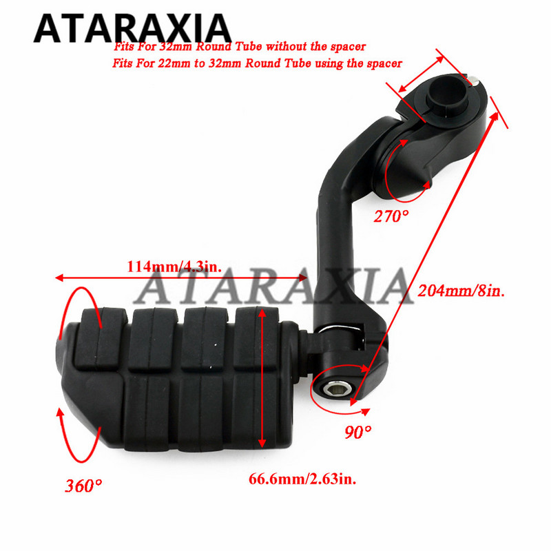 Motorkerékpár 32 mm-es motorvédő autópálya lábtartók lábtartó rögzítő lábtartó pedál Harley Touring Sportster XL883 Dyna Softailhez