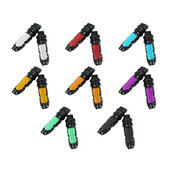 2db /készlet Univerzális alumínium motorkerékpár hátsó utas lábtartók pedálok lábtartó robogó lábtartó motor pedál módosítás