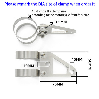 Testreszabott 27-60 mm-es univerzális alumínium és rozsdamentes acél fényszóró beállító tartó fényszóró rögzítő tartó retro motorkerékpárhoz