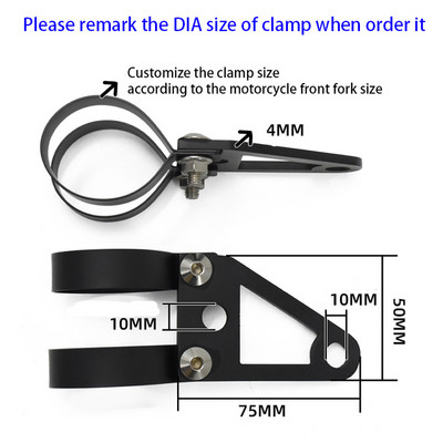 Testreszabott 27-60 mm-es univerzális alumínium és rozsdamentes acél fényszóró beállító tartó fényszóró rögzítő tartó retro motorkerékpárhoz