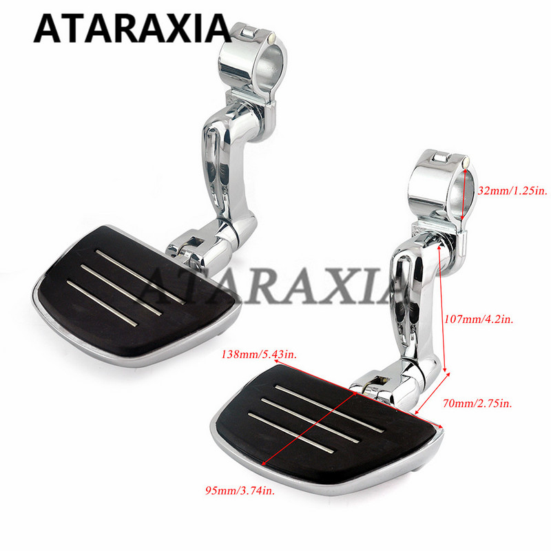 1-1/4" 32mm diaľničné stupačky, držiak opierky nôh, ochranný kryt motora, svorka na opierku nôh pre Harley Touring Sportster Electra Road Glide