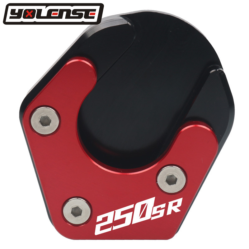 Emblémával a CFMOTO CF 250SR 300SR 250 SR 300 SR motorkerékpár támasztó lábhoz, oldalsó állvány hosszabbító lemez alátét logóval