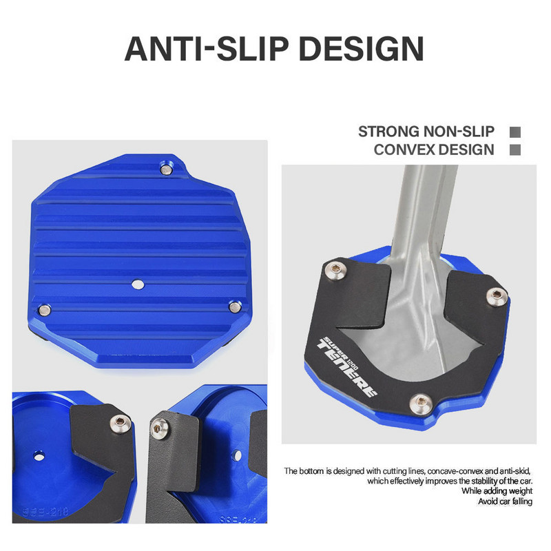Pre Yamaha XT 1200 Z Super Tenere 1200 XT1200Z XT1200ZE 2014-2020 Predlžovacia podložka pre motocyklový stojan Bočný stojan Zväčšovacia doska