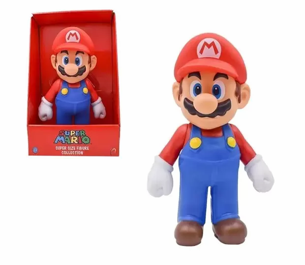 Фигурка Super Mario, Марио, Пластмасова, 23 см