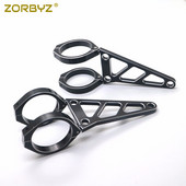 ZORBYZ 39mm/41mm/48mm/51mm/54mm/57mm fekete CNC motorkerékpár fényszóró-tartó villa bilincsek Harley Suzuki Triumph Hondához