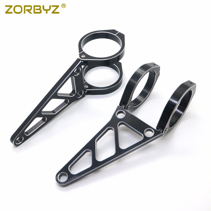 ZORBYZ 39mm/41mm/48mm/51mm/54mm/57mm fekete CNC motorkerékpár fényszóró-tartó villa bilincsek Harley Suzuki Triumph Hondához