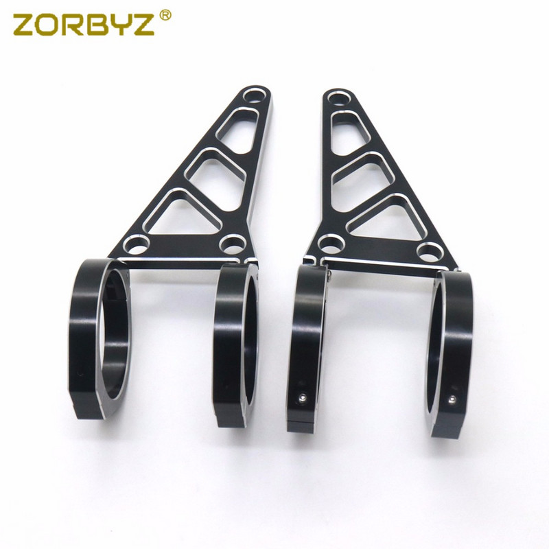 ZORBYZ 39mm/41mm/48mm/51mm/54mm/57mm fekete CNC motorkerékpár fényszóró-tartó villa bilincsek Harley Suzuki Triumph Hondához