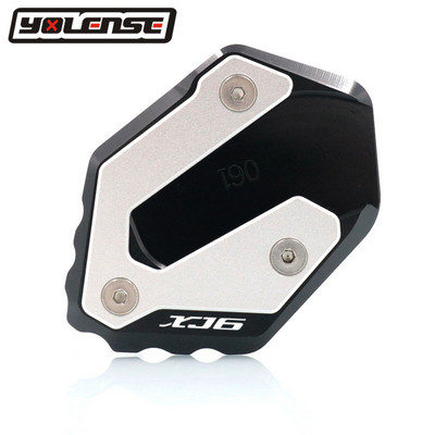 Motorkerékpár CNC kitámasztó láb oldalsó állvány hosszabbító pad tartólemeze nagyítás Yamaha XJ6 XJ6F XJ6N DIVERSION 2009-2015