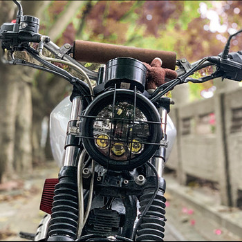 5.75 & 6.5 Inch GN125 Retro Scrambler Motorcycle Modified Защитен капак на предните фарове Светлинна решетка Предпазна решетка