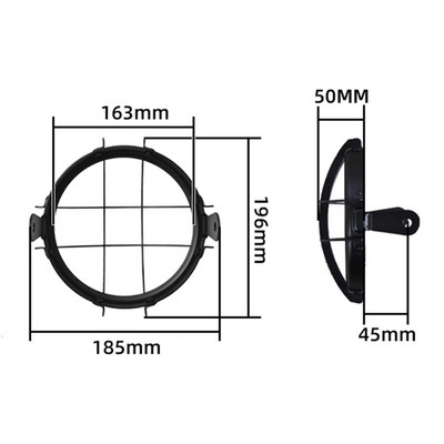 5,75 a 6,5 palcový upravený ochranný kryt svetlometov pre retro scrambler motocykla GN125